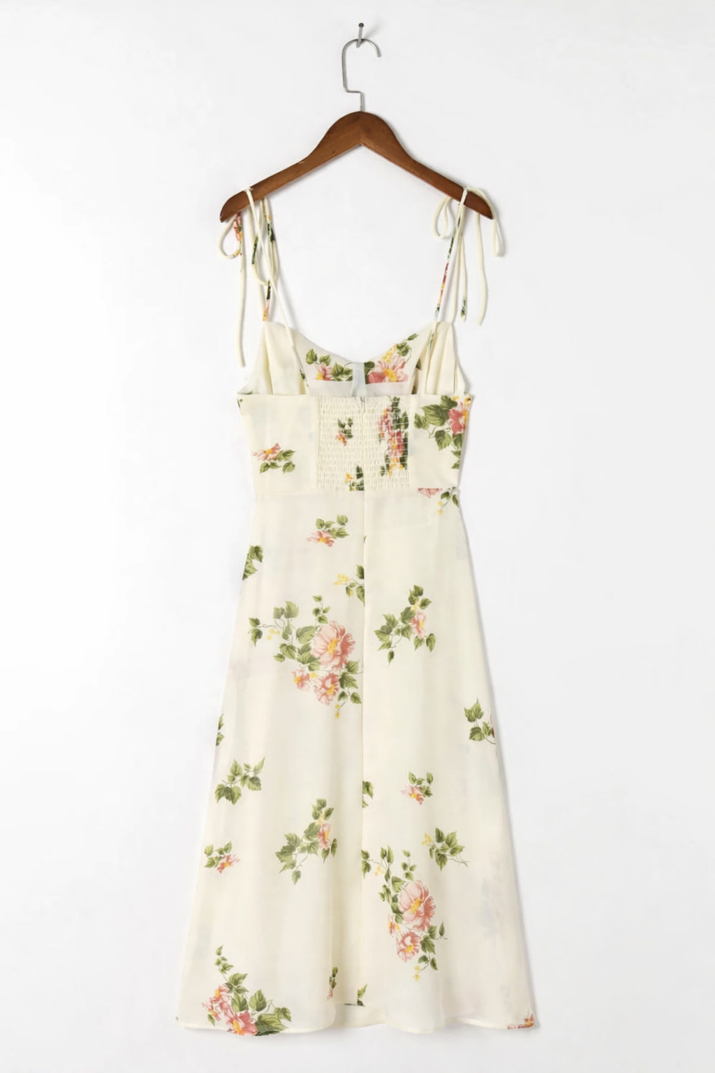Robe midi légère femme printemps encolure douce imprimé floral - Lirena