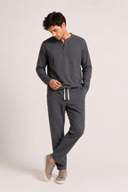 Ensemble homme lin chemise pantalon été décontracté élégant - Jörg
