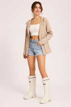 Bottes en caoutchouc pour femme, à tige haute, imperméables et confortables - Jana
