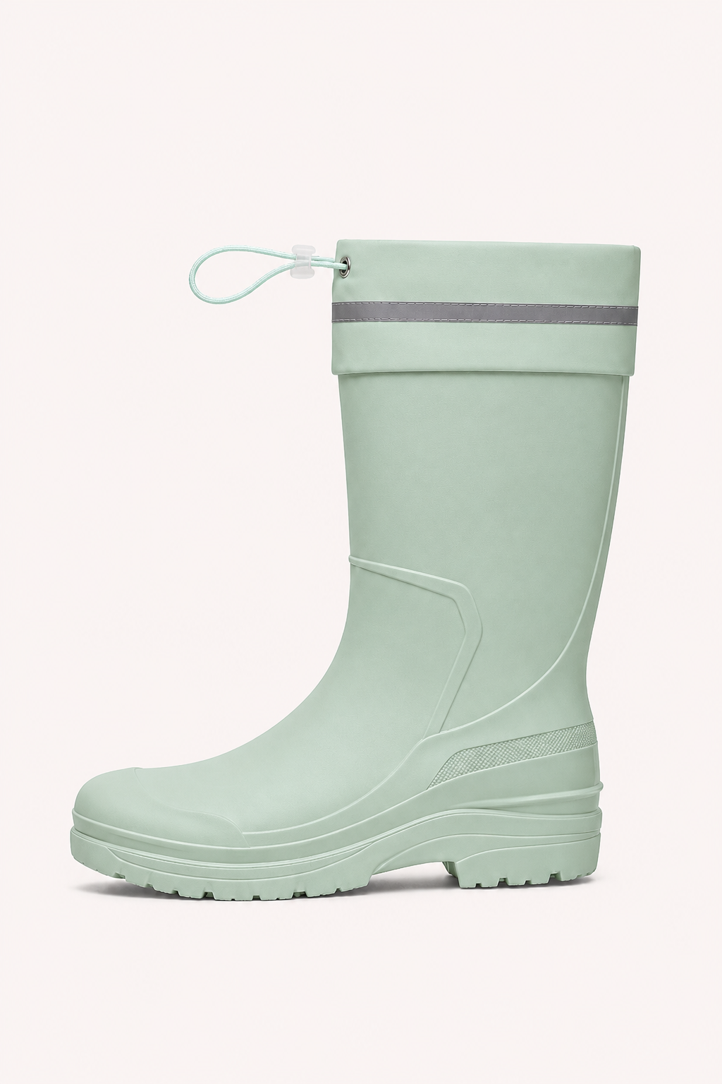 Bottes en caoutchouc pour femme, à tige haute, imperméables et confortables - Jana