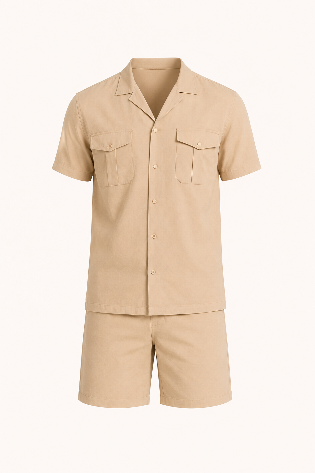 Ensemble homme chemise short poches poche cargo décontracté - Matthis