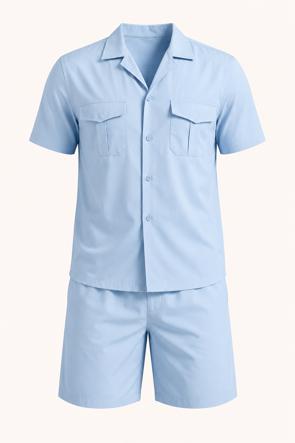 Ensemble homme chemise short poches poche cargo décontracté - Matthis