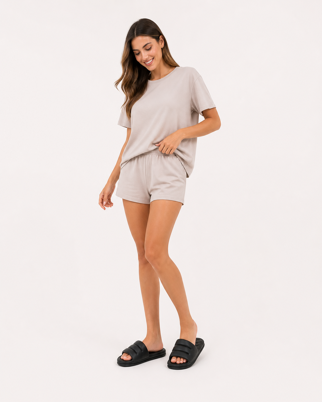 Sandales femme plates mule rembourrée bout ouvert semelle continue été - Ingrid