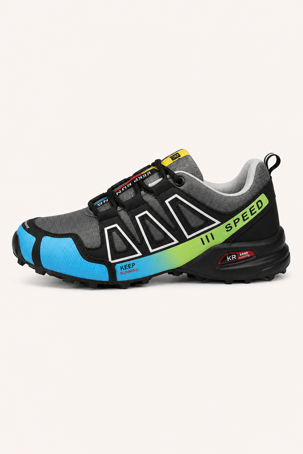 Chaussures trail homme légères antidérapantes lacets respirantes sport et quotidien - Cilian