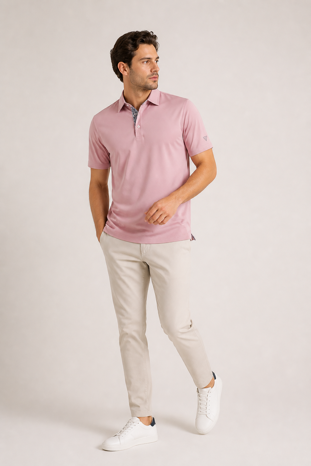 Polo homme col classique boutonné manches courtes quotidien et sorties - Gunther
