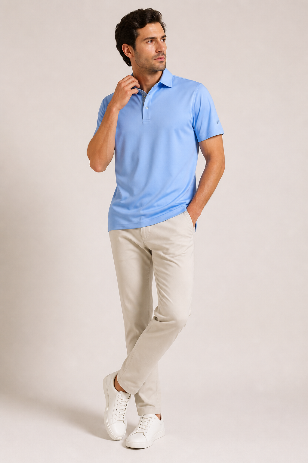 Polo homme col classique boutonné manches courtes quotidien et sorties - Gunther