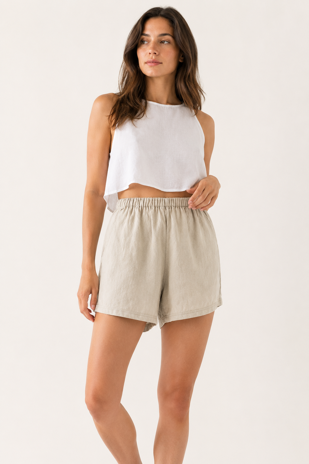Short large à taille élastique pour femmes - Klara