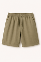 Bermuda homme en lin, taille élastiquée - Levin