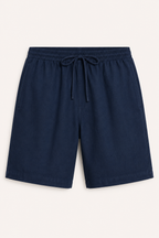 Bermuda homme en lin, taille élastiquée - Levin