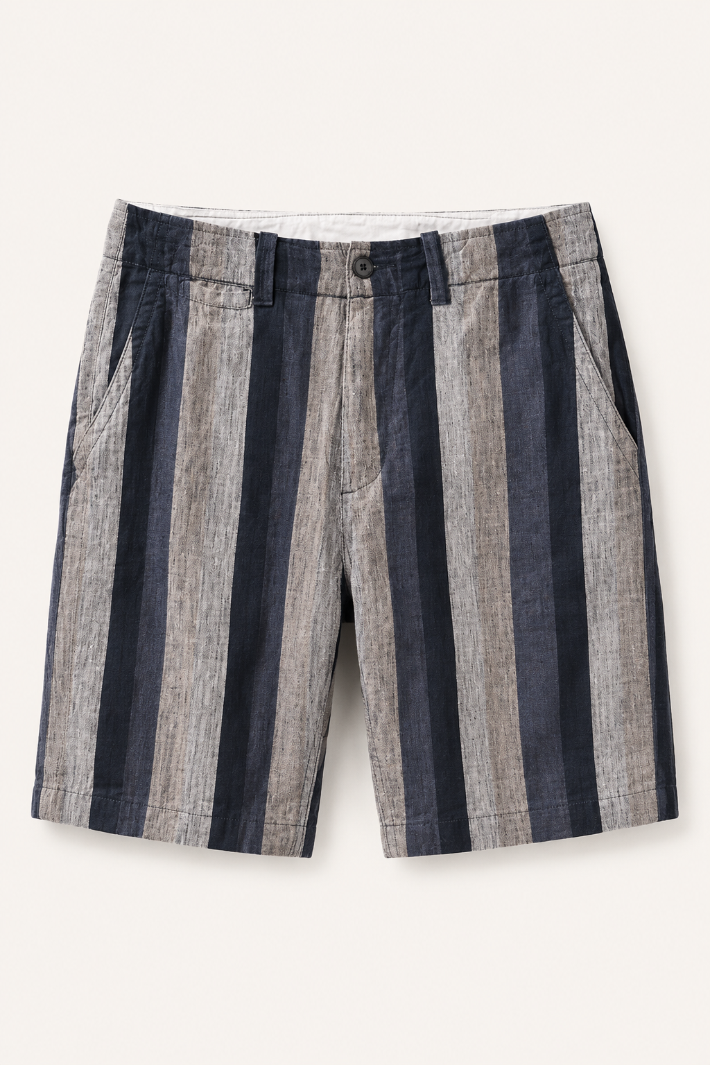 Bermuda homme en lin coupe droite respirante - Falko
