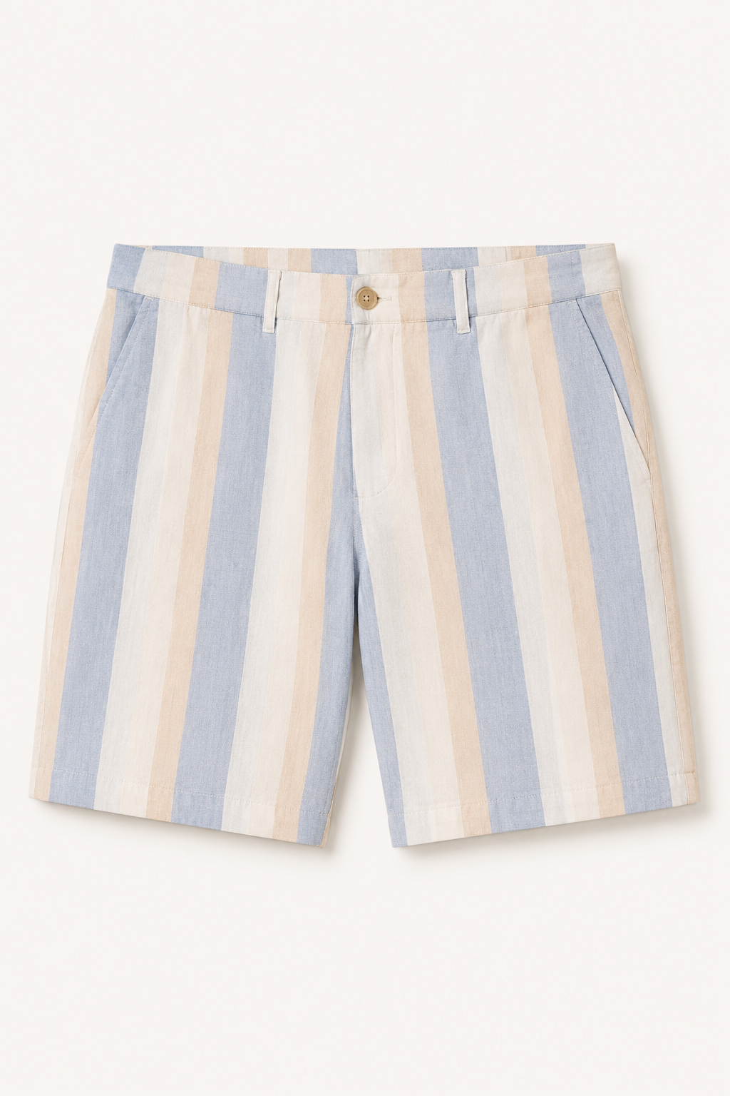 Bermuda homme en lin coupe droite respirante - Falko