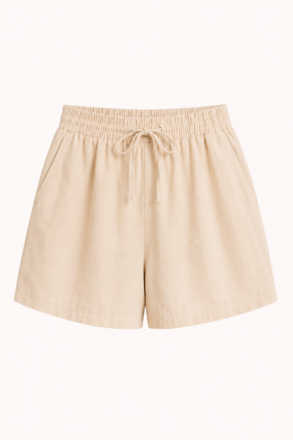 Short femme lin coton taille élastique cordon confortable - Anja
