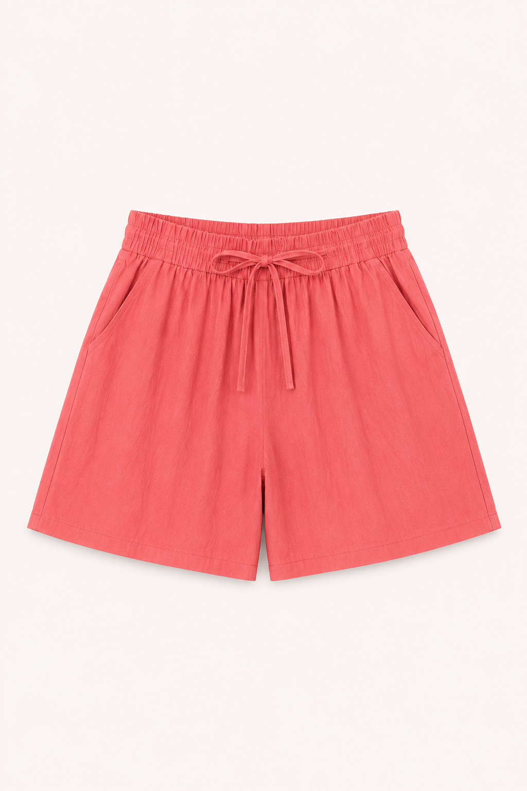 Short femme lin coton taille élastique cordon confortable - Anja