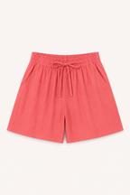 Short femme lin coton taille élastique cordon confortable - Anja