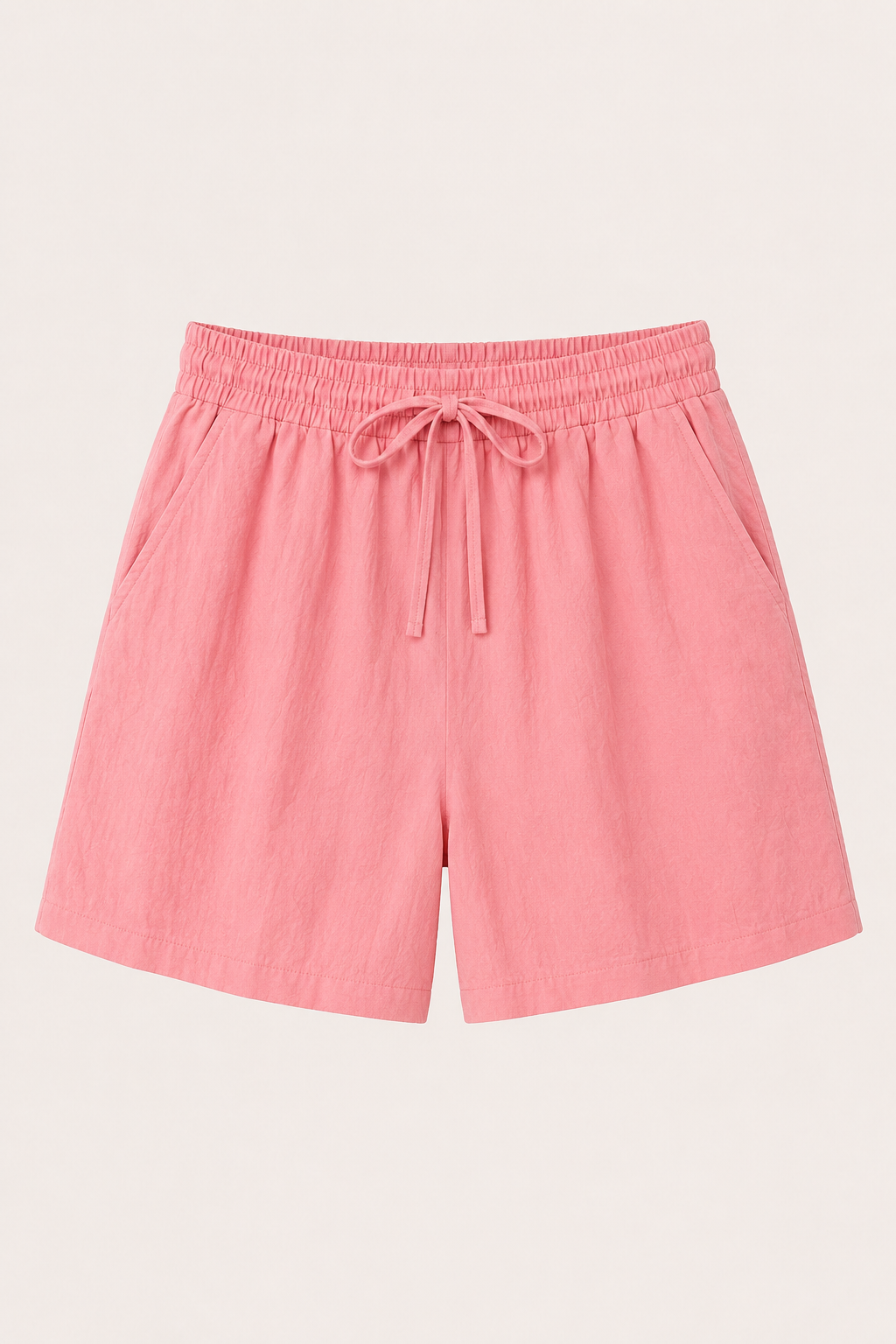 Short femme lin coton taille élastique cordon confortable - Anja