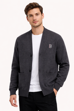Cardigan homme en tricot à coupe droite - Einar