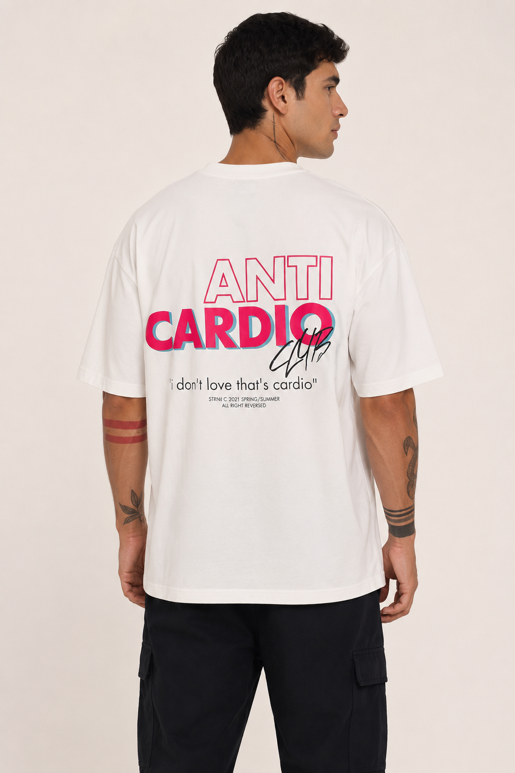 T-shirt de sport oversize à imprimé graphique - Jannik