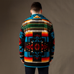 Cardigan homme court imprimé motif moderne - Darius