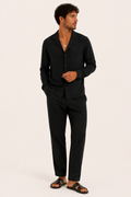 Ensemble deux pièces homme chemise pantalon droit été décontracté - Frank