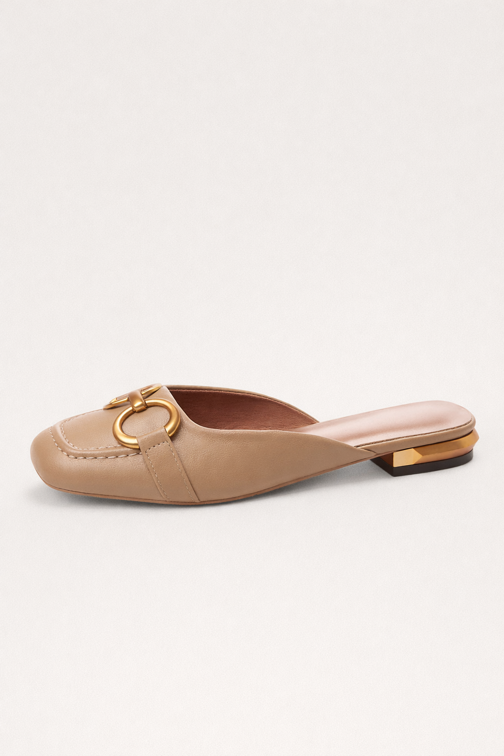 Mocassins femme bout carré ferrures métalliques semelle plate - Odalys