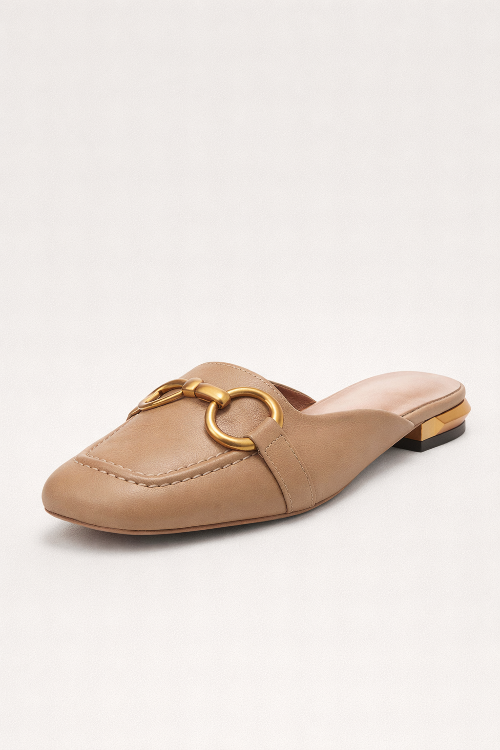 Mocassins femme bout carré ferrures métalliques semelle plate - Odalys