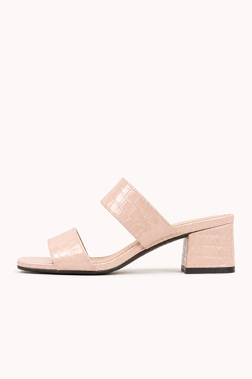 Sandales à talons moyens pour femme, à double bride et au design élégant - Meike