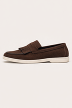 Mocassins homme cuir mat avec franges - Harrison