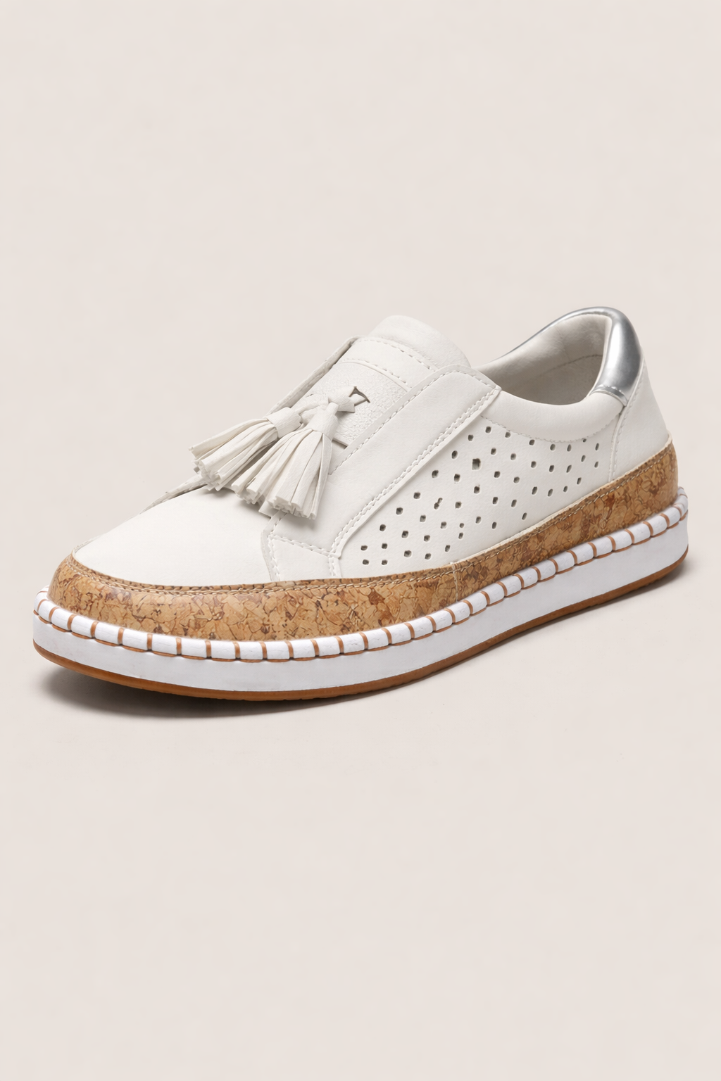 Mocassins femme plats glands décoratifs semelle liège - Madison