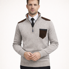 Pull in maille épaisse con fermeture éclair - Rethan