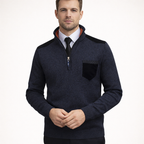 Pull in maille épaisse con fermeture éclair - Rethan