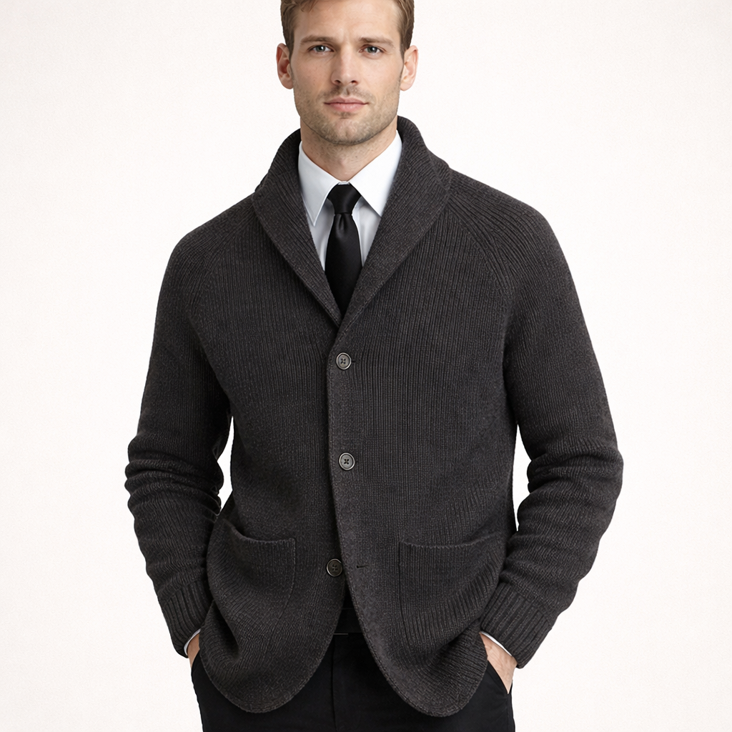 Cardigan en tricot pour homme avec boutons - Kairon