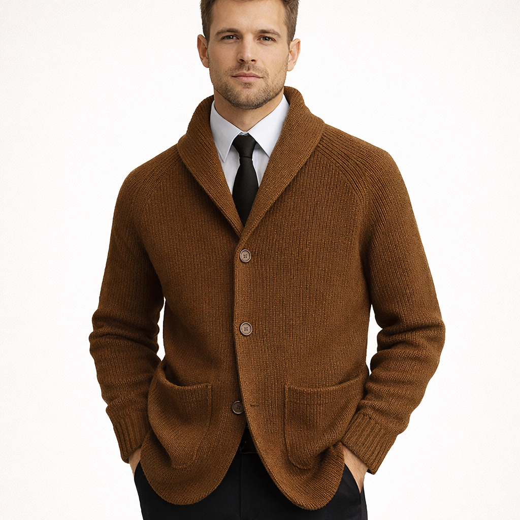 Cardigan en tricot pour homme avec boutons - Kairon