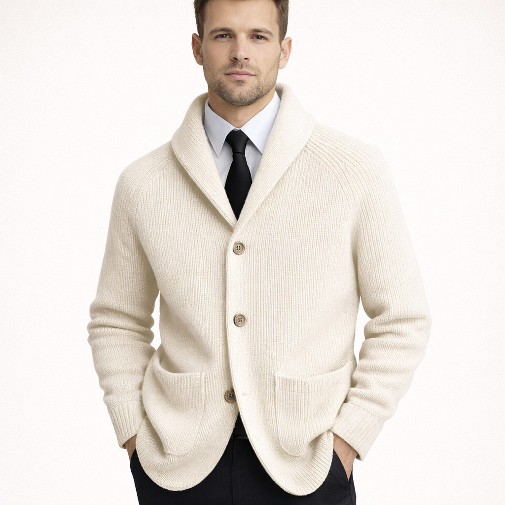 Cardigan en tricot pour homme avec boutons - Kairon
