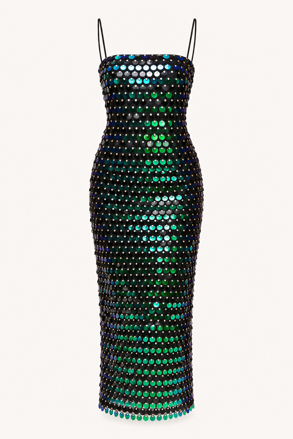 Robe cocktail midi paillettes scintillante soirée - Senta