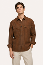 Chemise rayures homme méditerranéen manches longues confort - Kilian