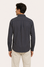 Chemise rayures homme méditerranéen manches longues confort - Kilian