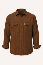 Chemise rayures homme méditerranéen manches longues confort - Kilian