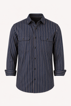 Chemise rayures homme méditerranéen manches longues confort - Kilian