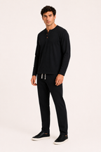 Ensemble homme lin chemise pantalon été décontracté élégant - Jörg