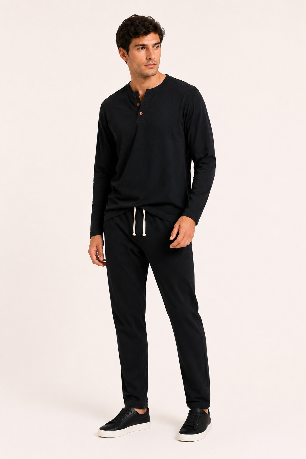 Ensemble homme lin chemise pantalon été décontracté élégant - Jörg