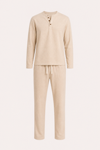 Ensemble homme lin chemise pantalon été décontracté élégant - Jörg