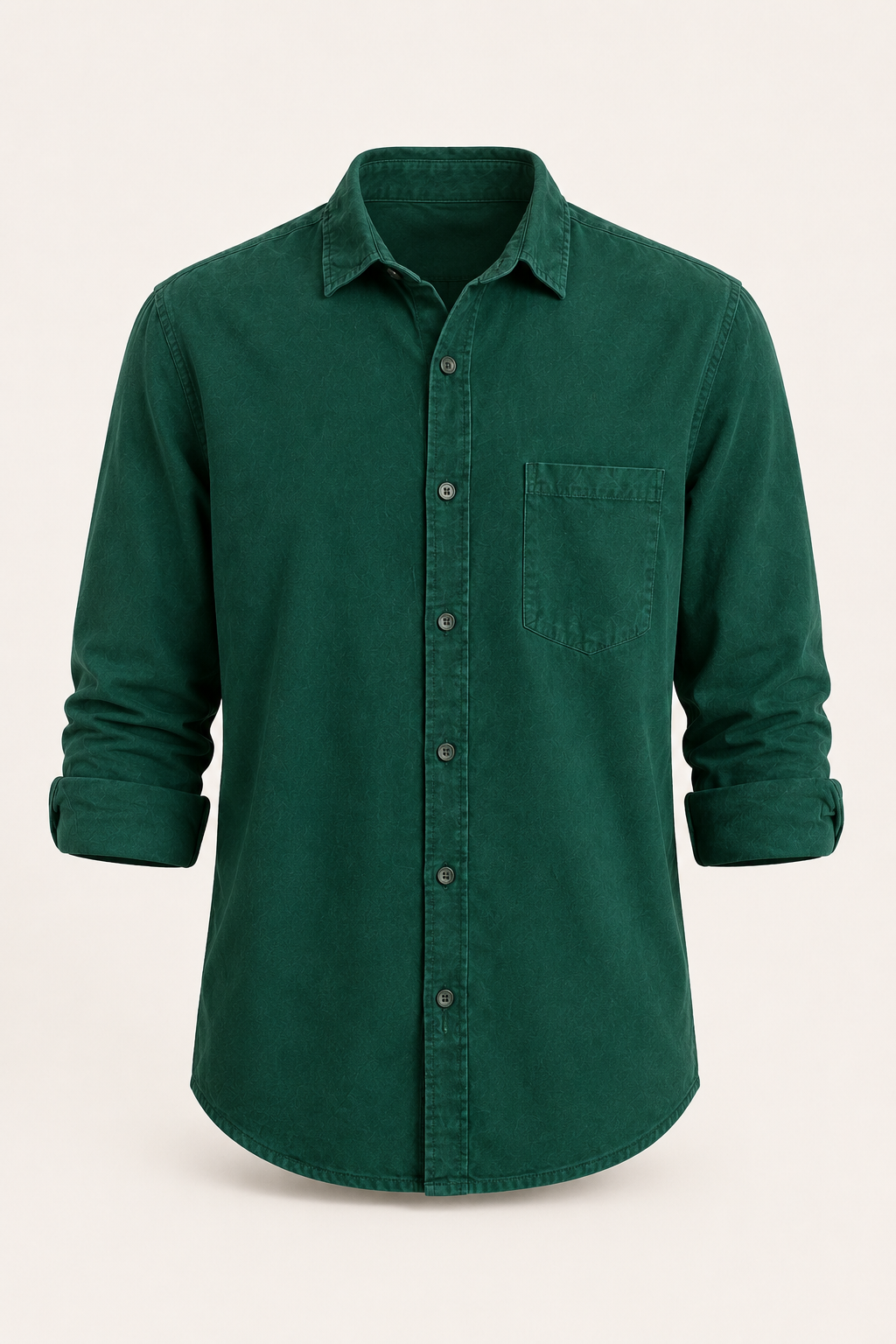 Chemise lin homme manches longues texture poche poitrine - Emil