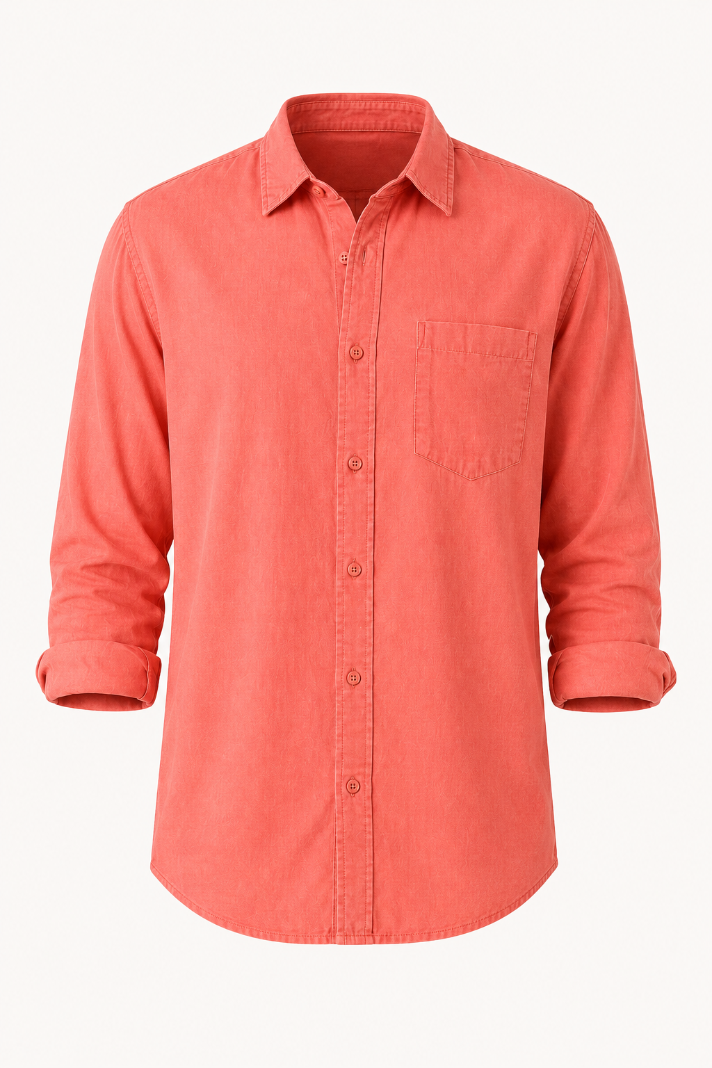 Chemise lin homme manches longues texture poche poitrine - Emil