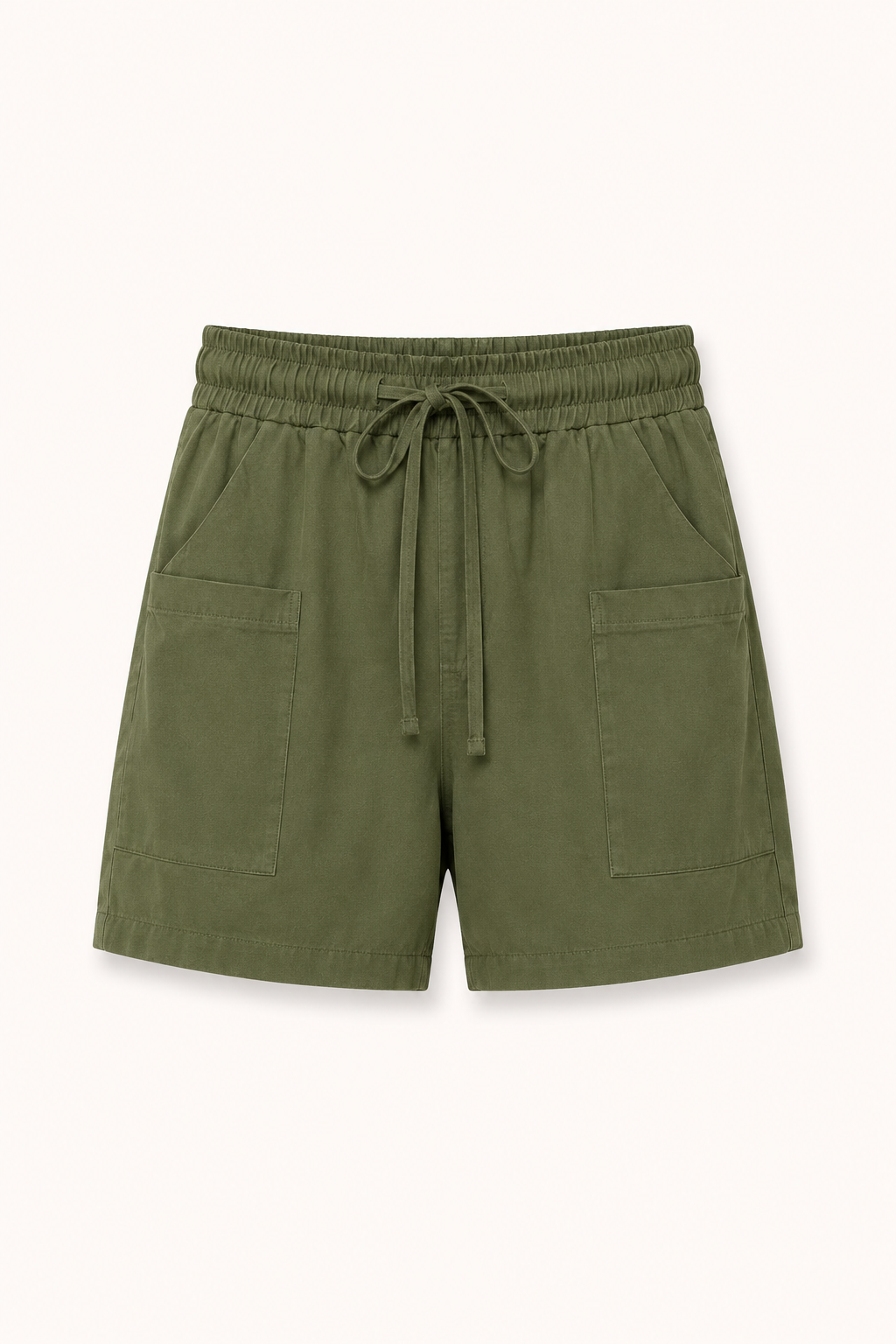 Short femme à taille élastiquée et poches avant - Lanni