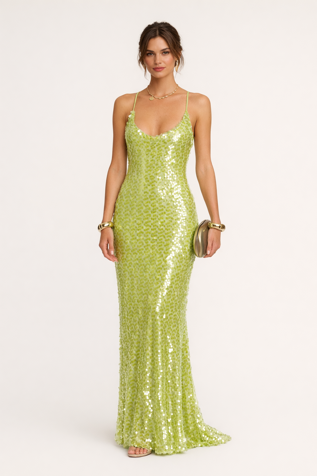 Robe longue à paillettes - Marlene