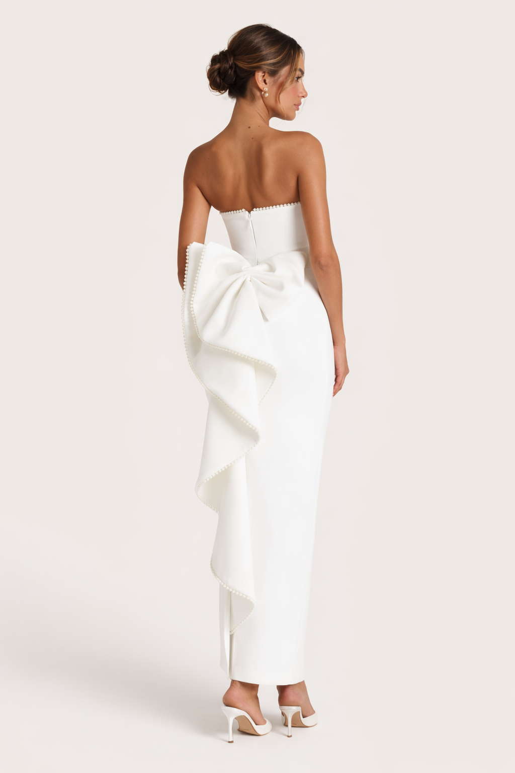 Robe longue bustier bord perlé - Hildegard