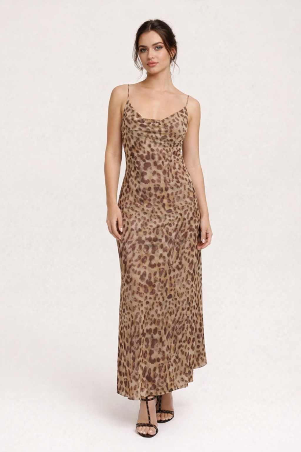 Robe longue imprimé léopard - Brunhilde