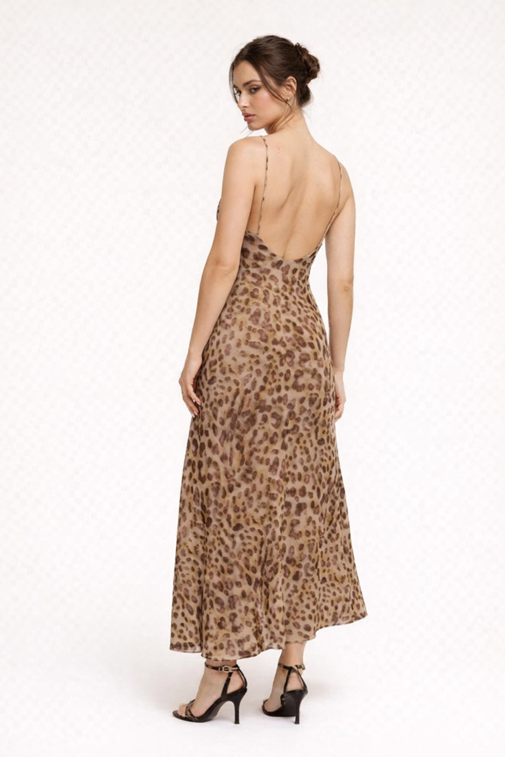 Robe longue imprimé léopard - Brunhilde