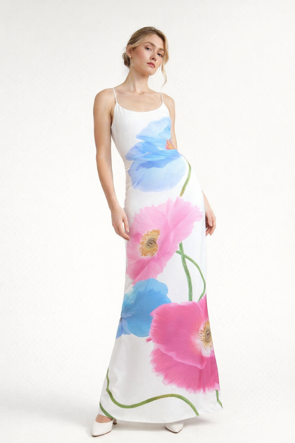 Robe maxi à imprimé floral pour femmes - Adelheid