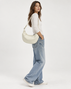 Sac bandoulière femme demi-lune grande capacité réglable - Manon